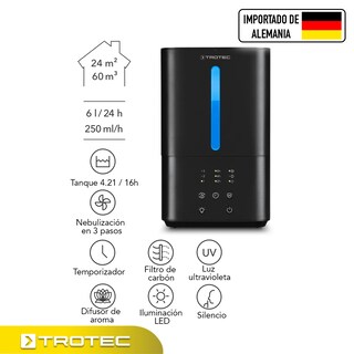 Foto 6 | Humidificador Elegante 4.2 L TROTEC con Difusor de aromas UV Antibacteriana
