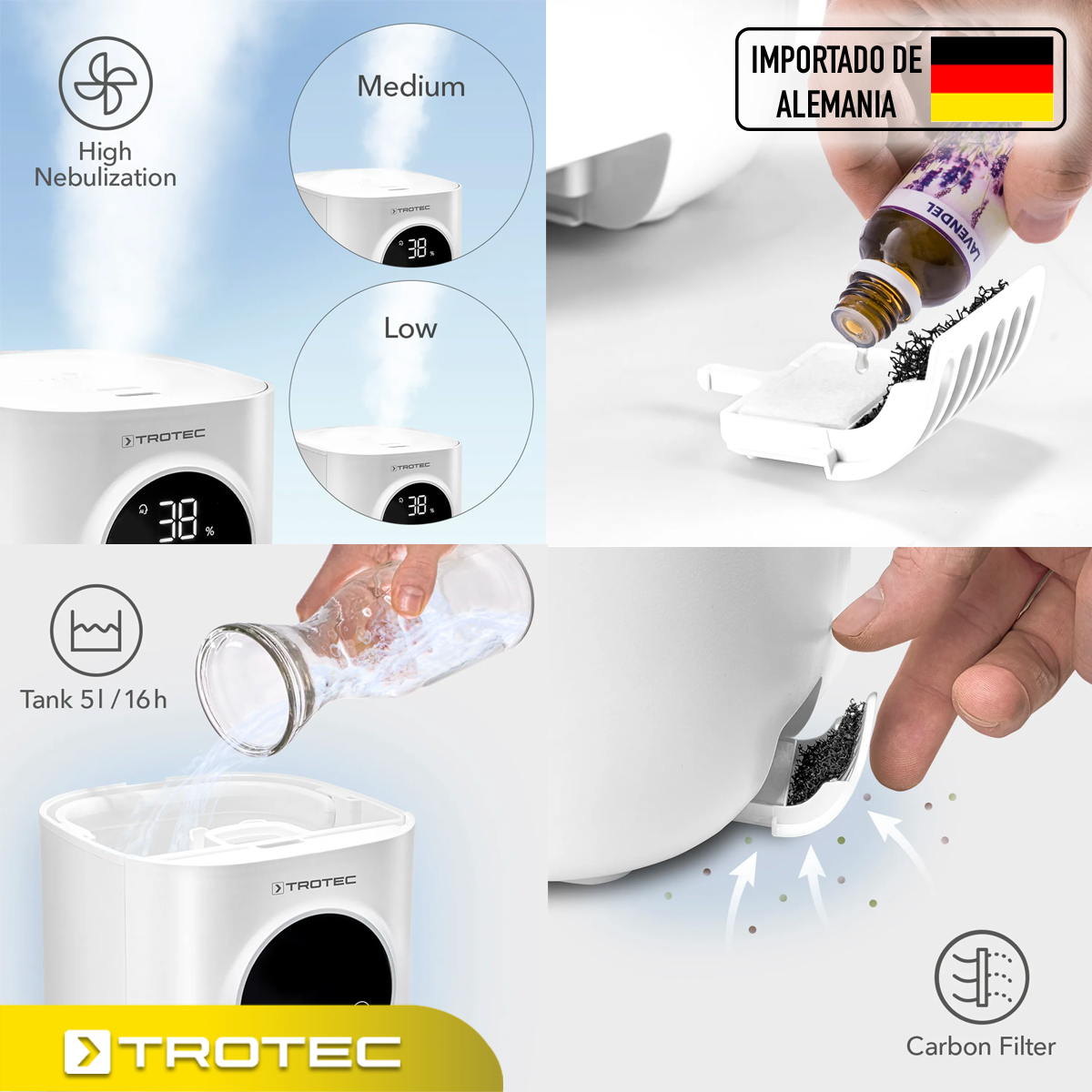 Foto 4 pulgar | Humidificador 3 En 1 Difusor 5l Trotec B7e C/pantalla Touch