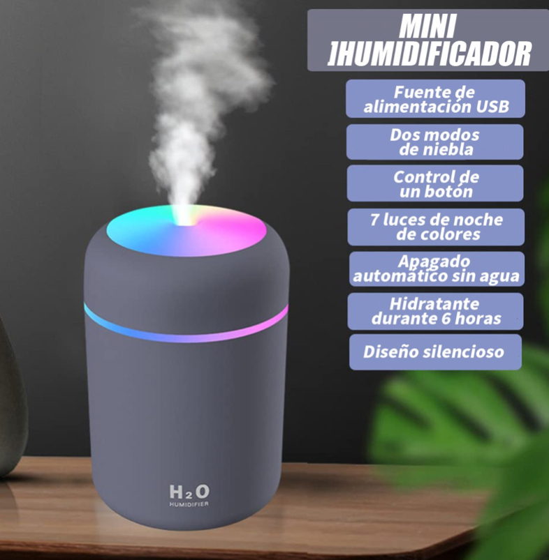 Foto 4 | Humidificador y Difusor de Aceites Esenciales Funbu color Gris