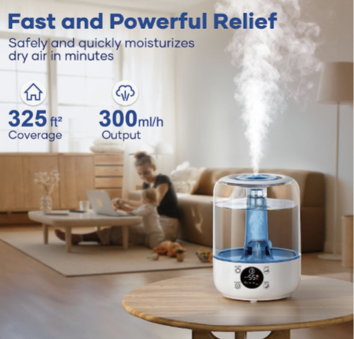 Foto 3 pulgar | Hilife Humidificadores Para Dormitorio, Humidificadores Ultrasónicos De Niebla Fría De 3 Litros Para El Hogar Funbu