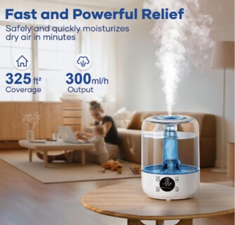 Foto 2 | Hilife Humidificadores Para Dormitorio, Humidificadores Ultrasónicos De Niebla Fría De 3 Litros Para El Hogar Funbu