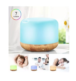 Foto 3 | Difusor De Aromaterapia Humidificador Blanco Luz Led C/ 6 Aceite Esenciales