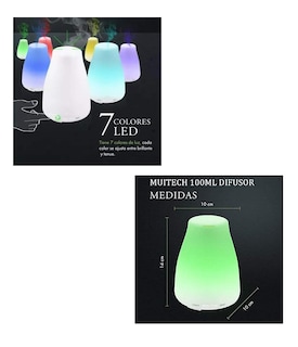 Foto 2 | Humidificador y Difusor de Aceites Esenciales 200 ml Blanco