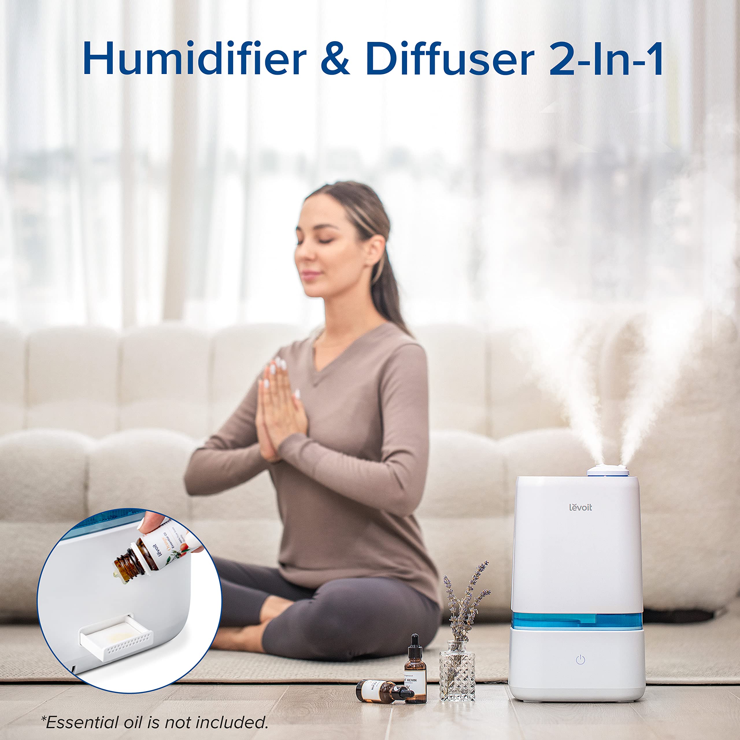 Foto 4 pulgar | Humidificador Levoit 4l Para Dormitorio Y Habitación Grande Con Aceite Esencial - Venta Internacional.