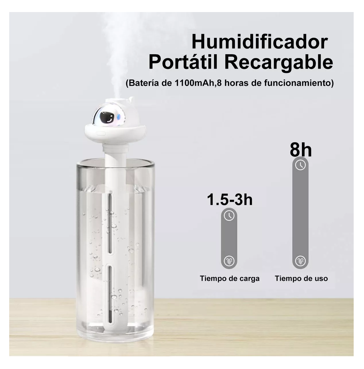 Foto 3 | Humidificador Difusor Led Ourlife Portable USB Astronauta Blanco