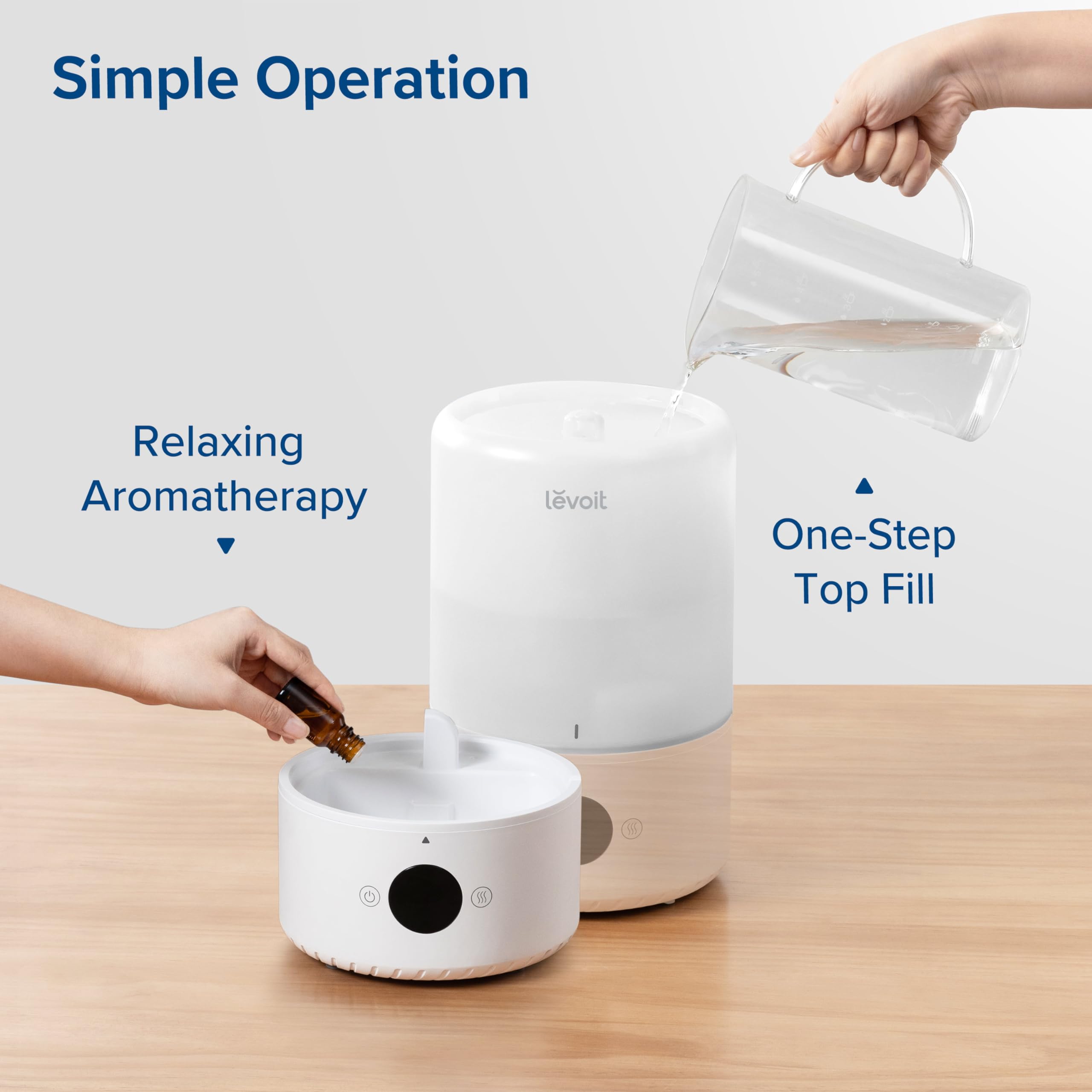 Foto 7 pulgar | Humidificador Levoit Smart Cool Mist Top Fill 3 L Blanco - Venta Internacional.