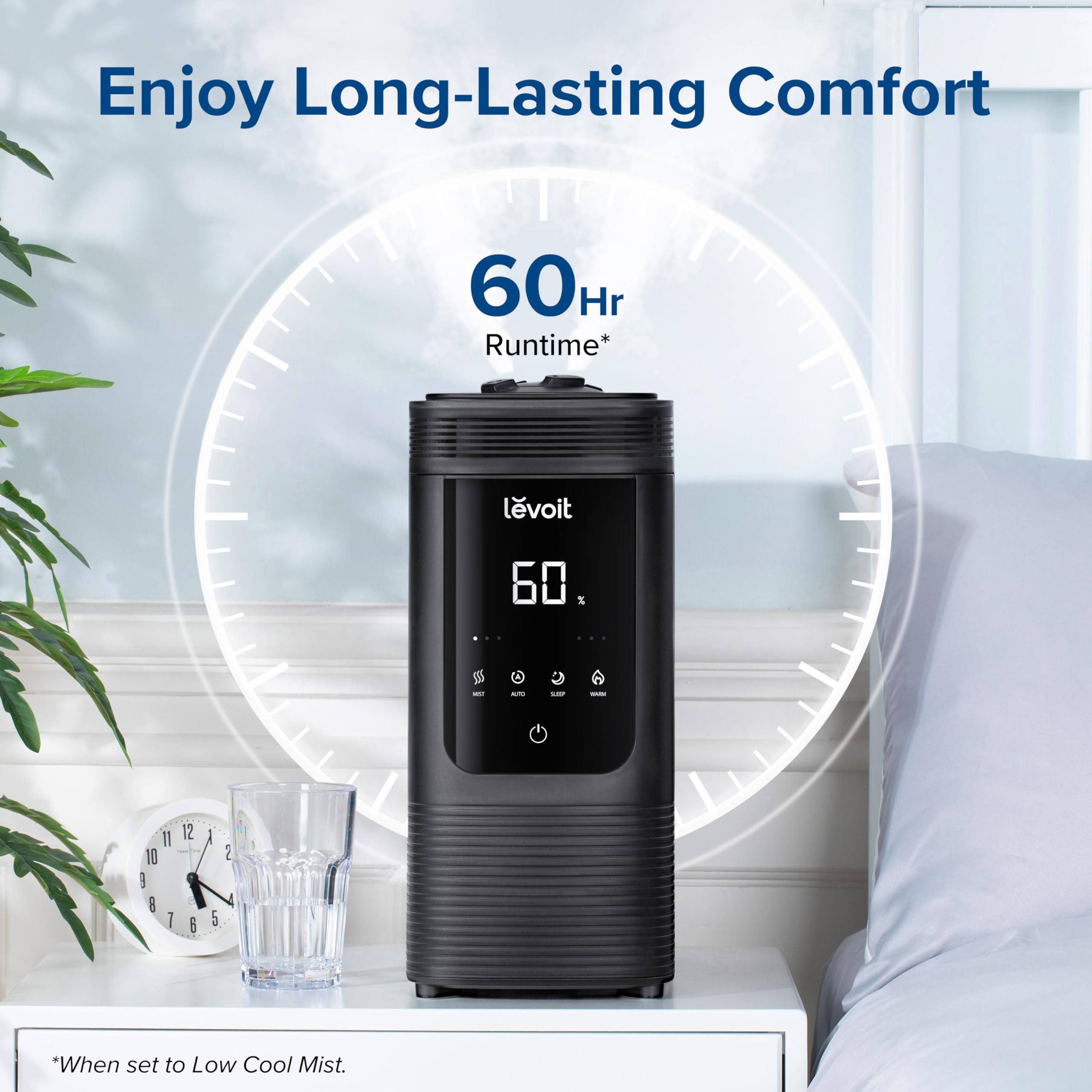 Foto 2 | Humidificador Levoit Smart Cálido-Frío De 6 Litros Para Habitaciones Grandes Color Negro - Venta Internacional