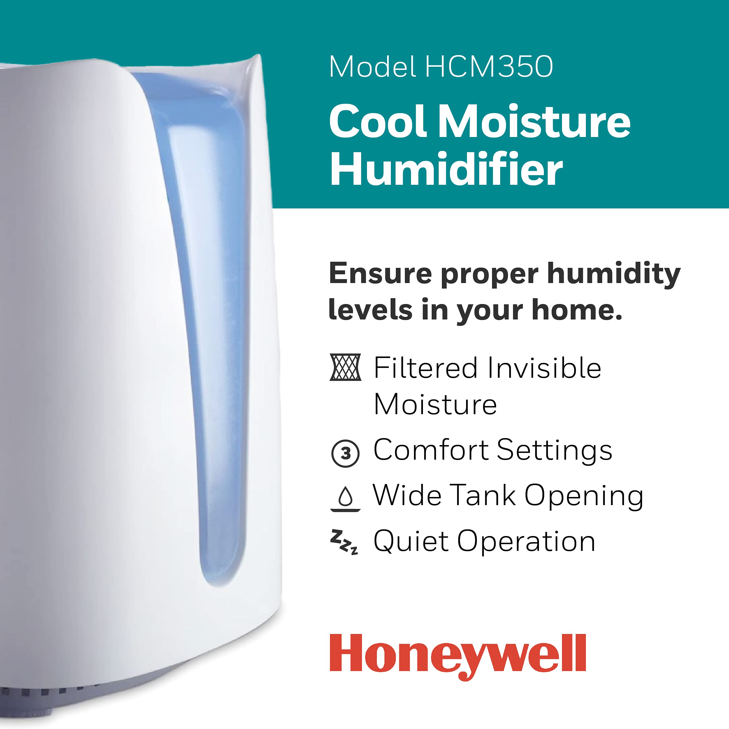 Foto 3 pulgar | Humidificador Honeywell Cool Moisture Medium Room 3,8 L Blanco - Venta Internacional.