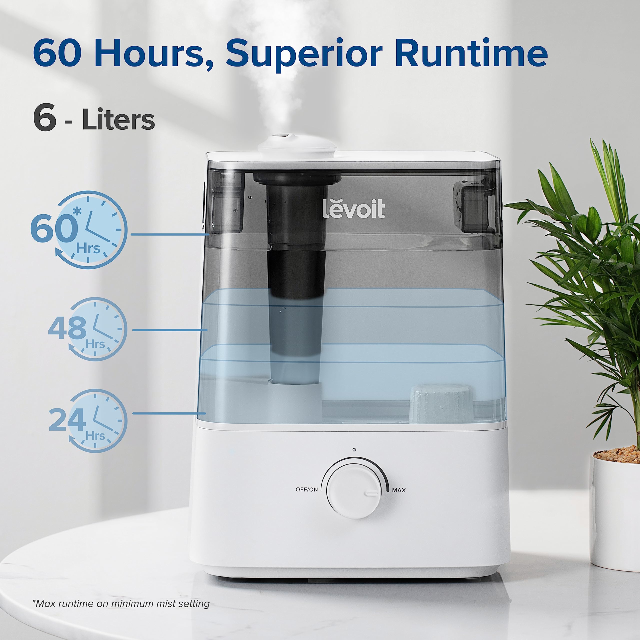 Foto 3 pulgar | Humidificador Levoit Classic300 Ultrasónico Con Llenado Superior, Tanque De 6 Litros, Gris - Venta Internacional.