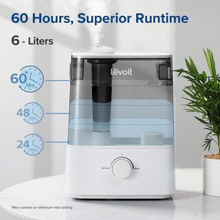 Foto 2 | Humidificador Levoit Classic300 Ultrasónico Con Llenado Superior, Tanque De 6 Litros, Gris - Venta Internacional.