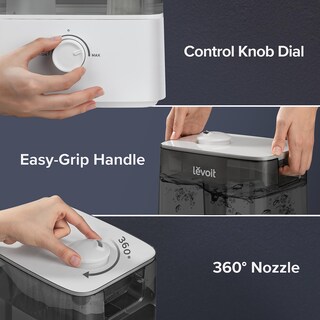 Foto 4 | Humidificador Levoit Classic300 Ultrasónico Con Llenado Superior, Tanque De 6 Litros, Gris - Venta Internacional.