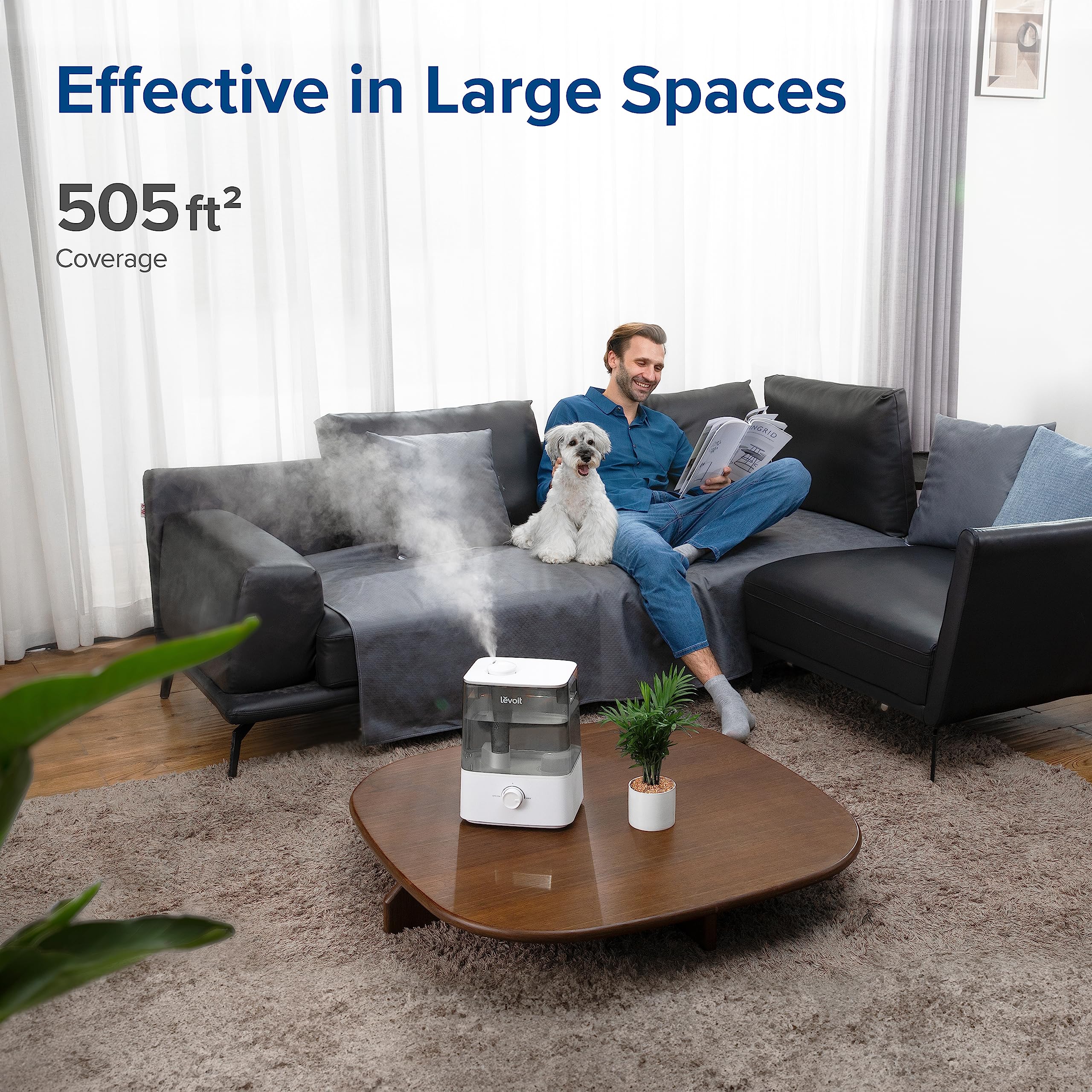 Foto 6 pulgar | Humidificador Levoit Classic300 Ultrasónico Con Llenado Superior, Tanque De 6 Litros, Gris - Venta Internacional.
