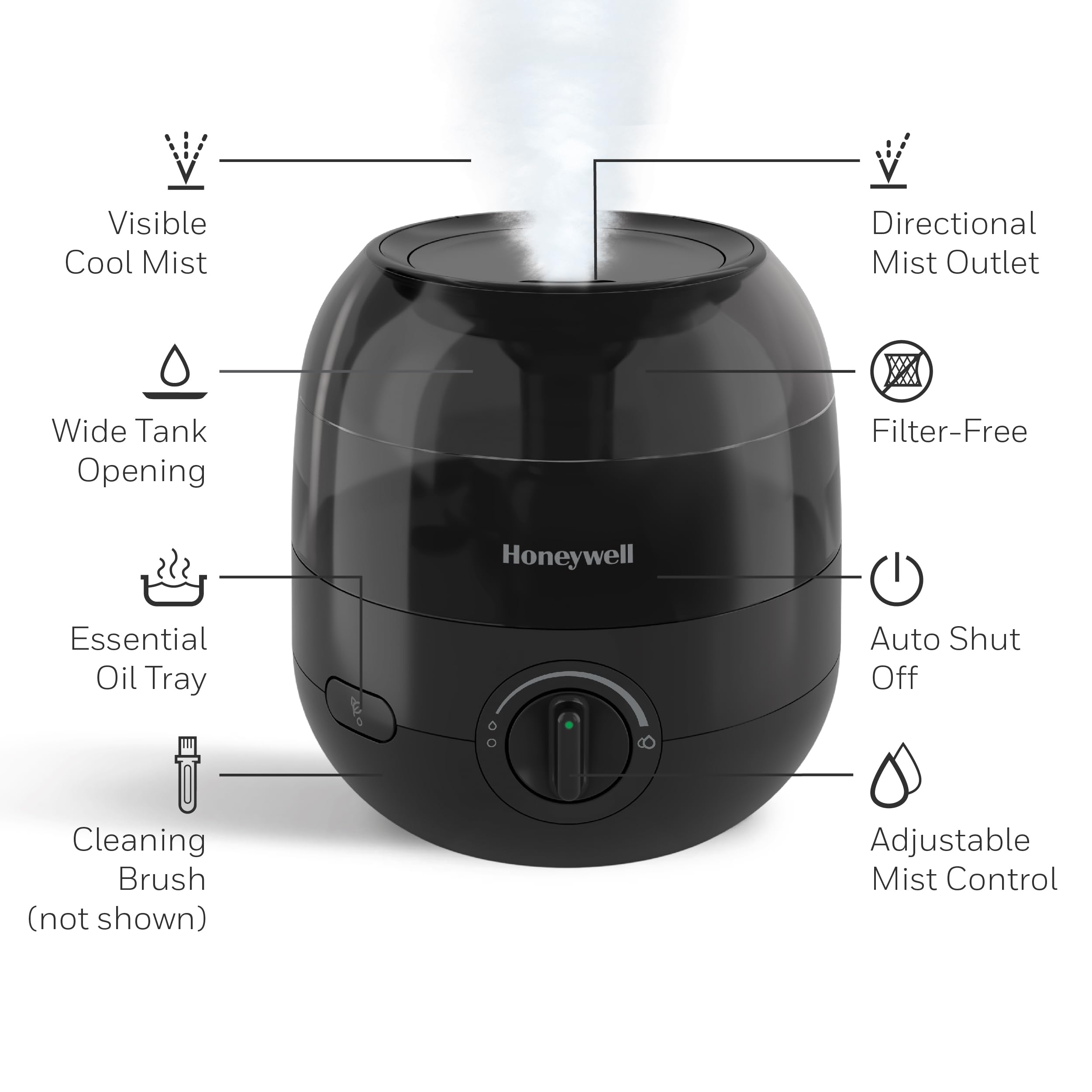 Foto 4 pulgar | Humidificador Honeywell Mini Cool Mist Hul525b Para Habitación Pequeña - Venta Internacional.