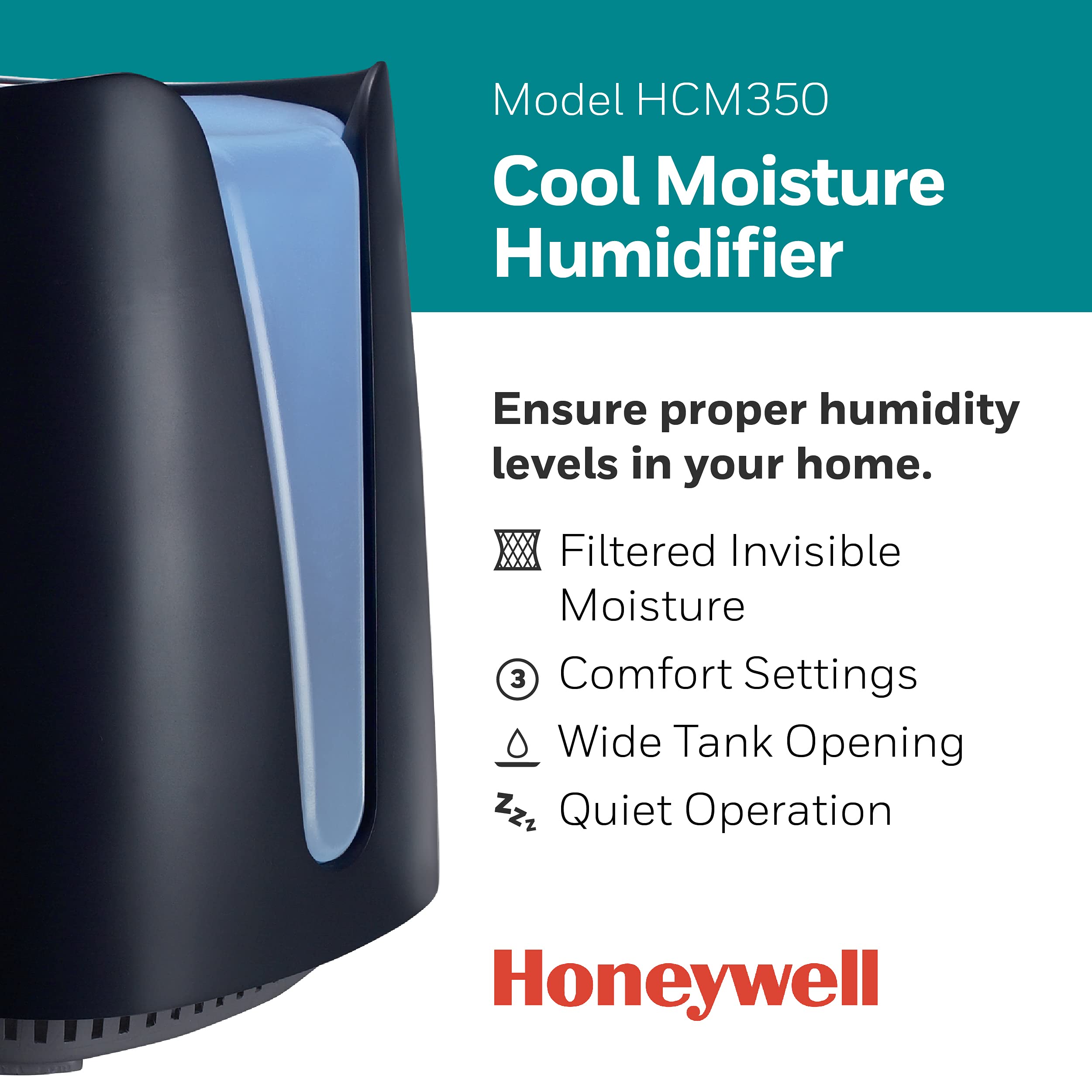 Foto 3 pulgar | Humidificador Honeywell Cool Moisture Medium Room 4,16 L Negro - Venta Internacional.