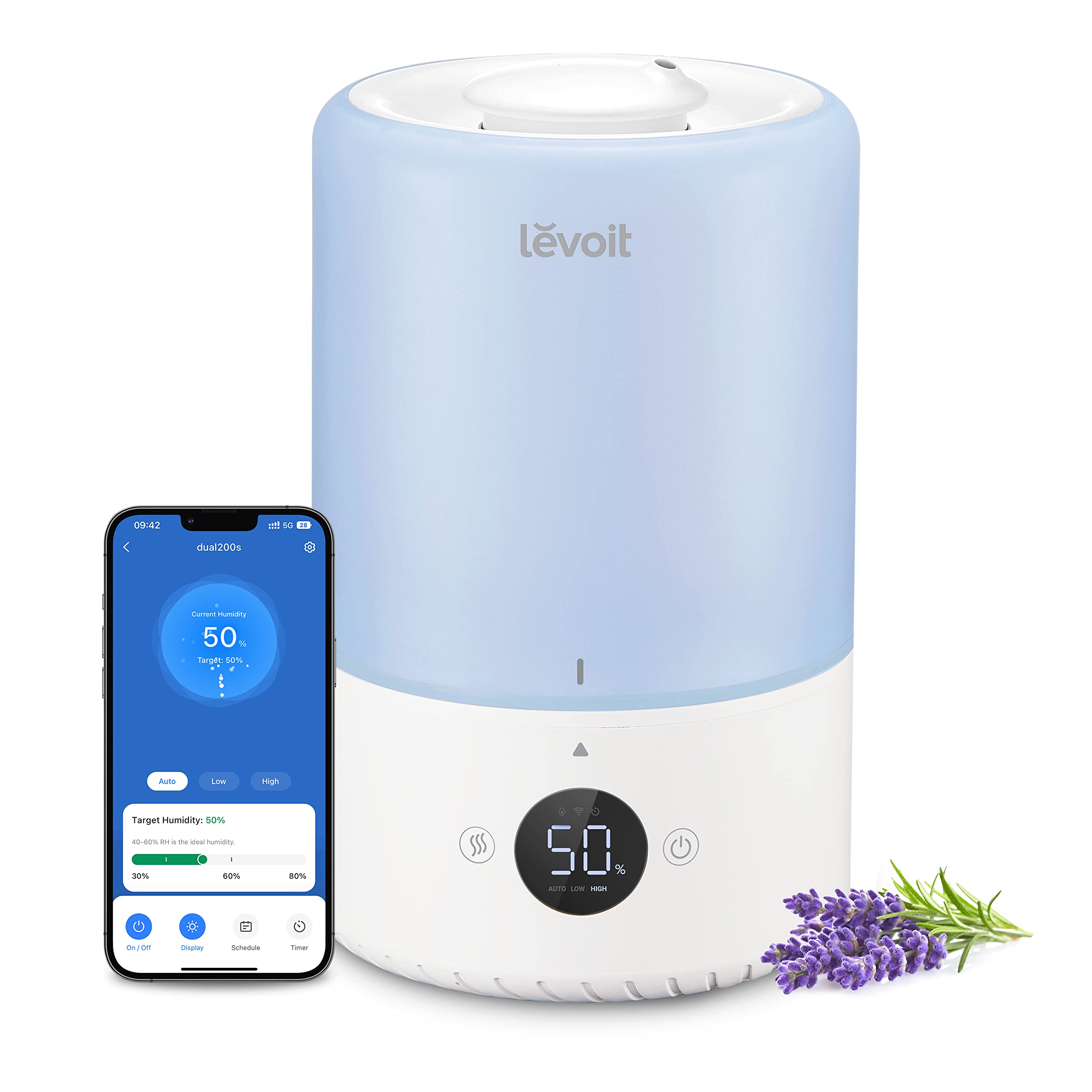 Foto 2 pulgar | Humidificador Levoit Dual 200s Smart 3l Top Fill Azul - Venta Internacional