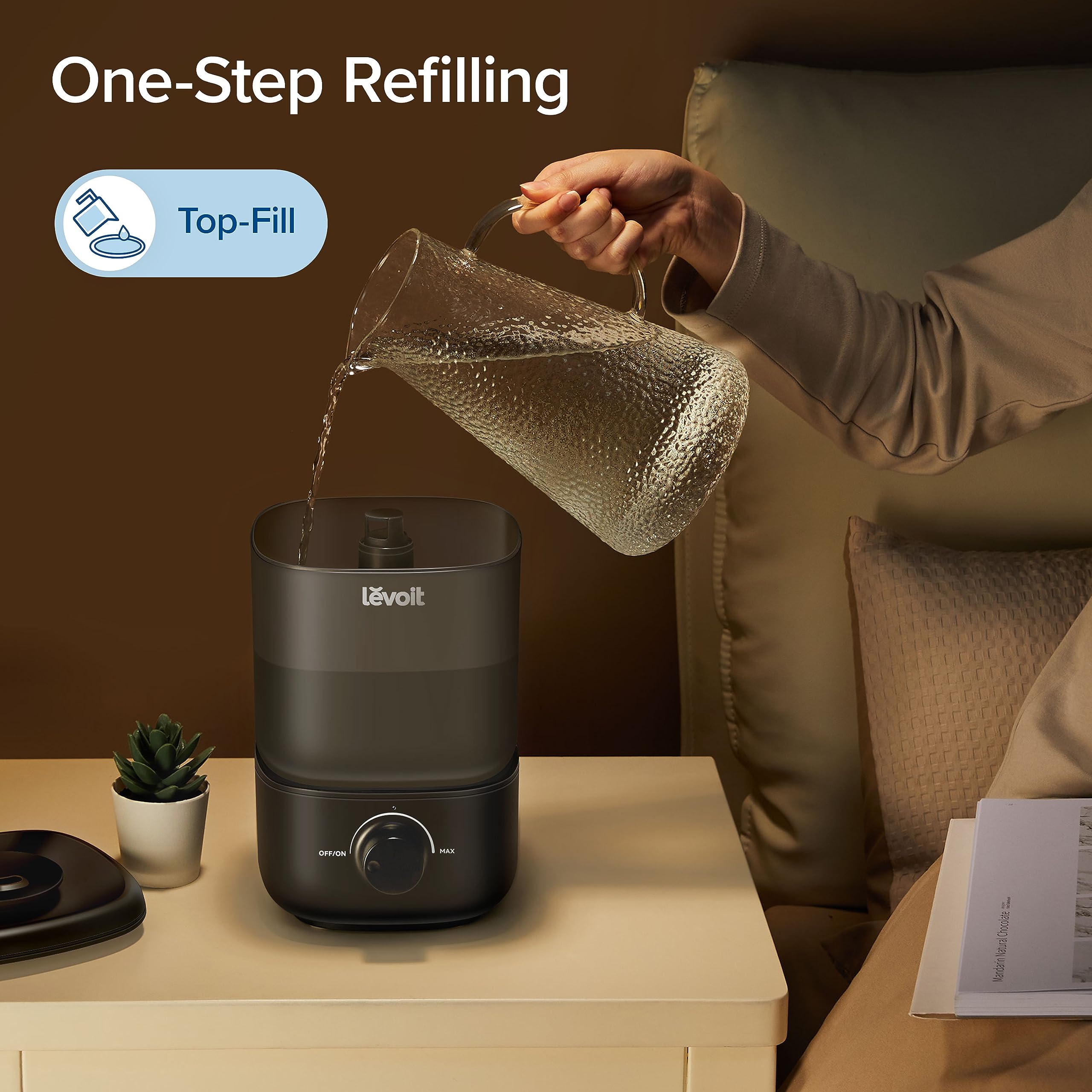 Foto 3 pulgar | Humidificador Levoit Classic 160 Top-fill Ultrasonic 2.5l Negro - Venta Internacional