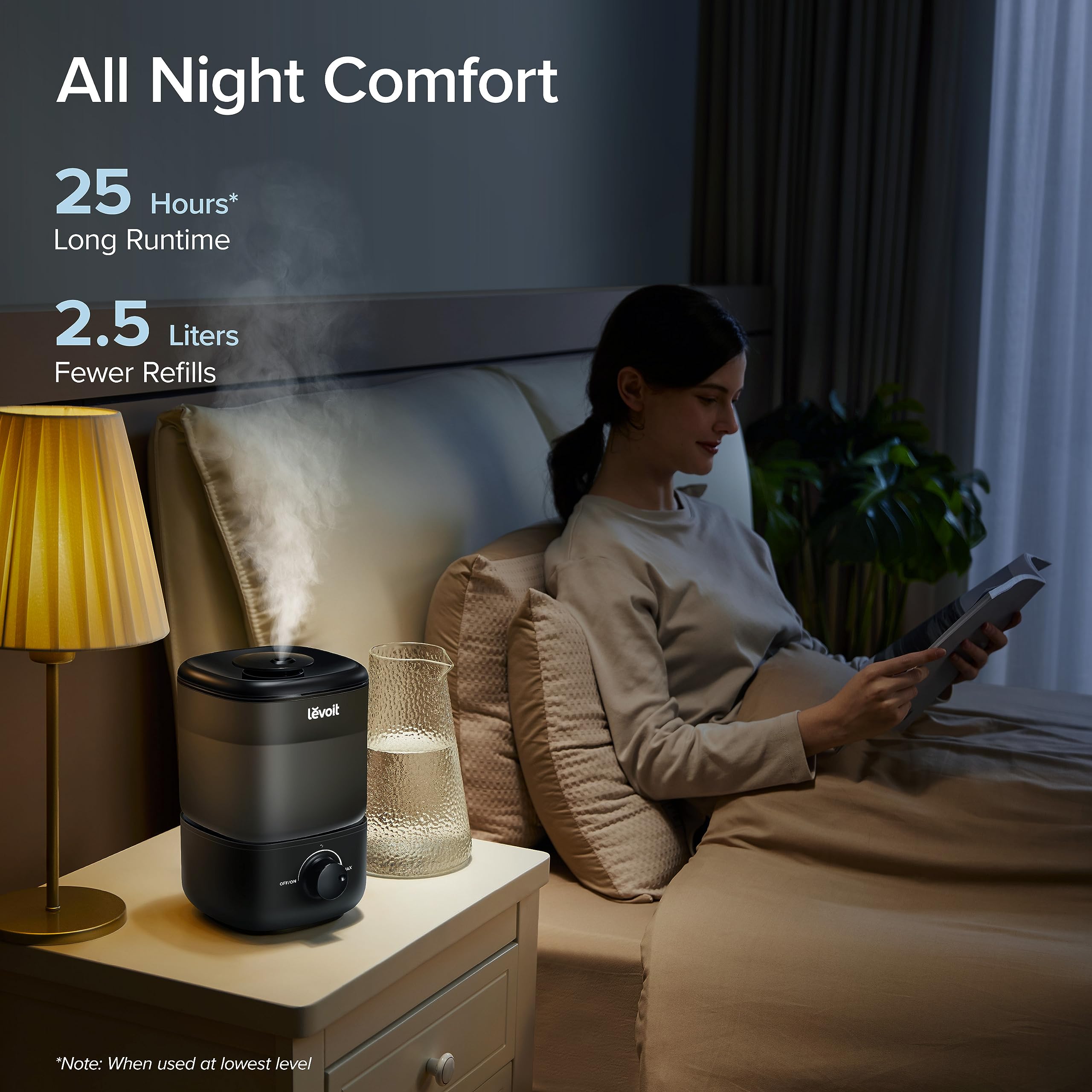 Foto 5 pulgar | Humidificador Levoit Classic 160 Top-fill Ultrasonic 2.5l Negro - Venta Internacional