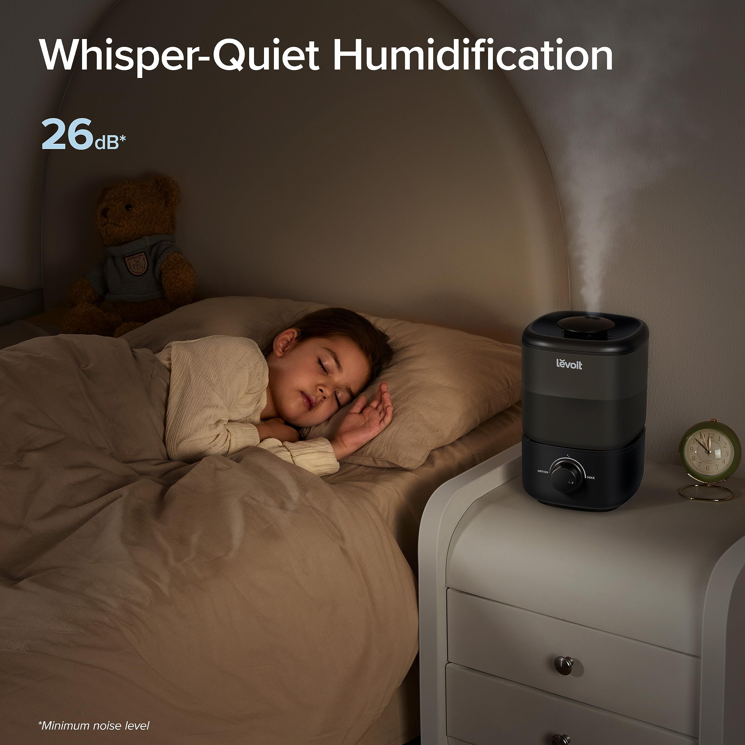 Foto 7 pulgar | Humidificador Levoit Classic 160 Top-fill Ultrasonic 2.5l Negro - Venta Internacional