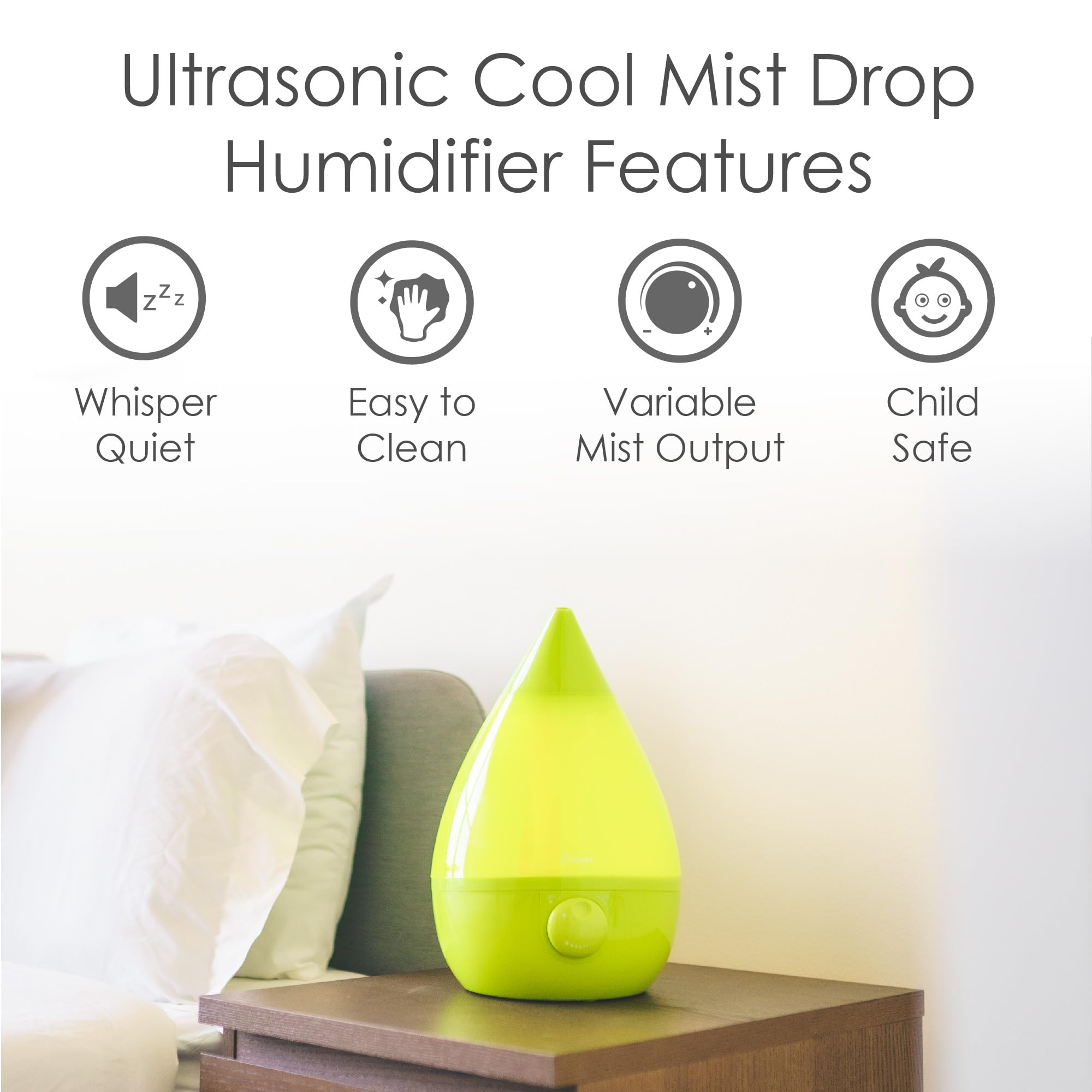 Foto 3 pulgar | Humidificador Crane Ultrasonic Cool Mist 3.8 l Verde - Venta Internacional