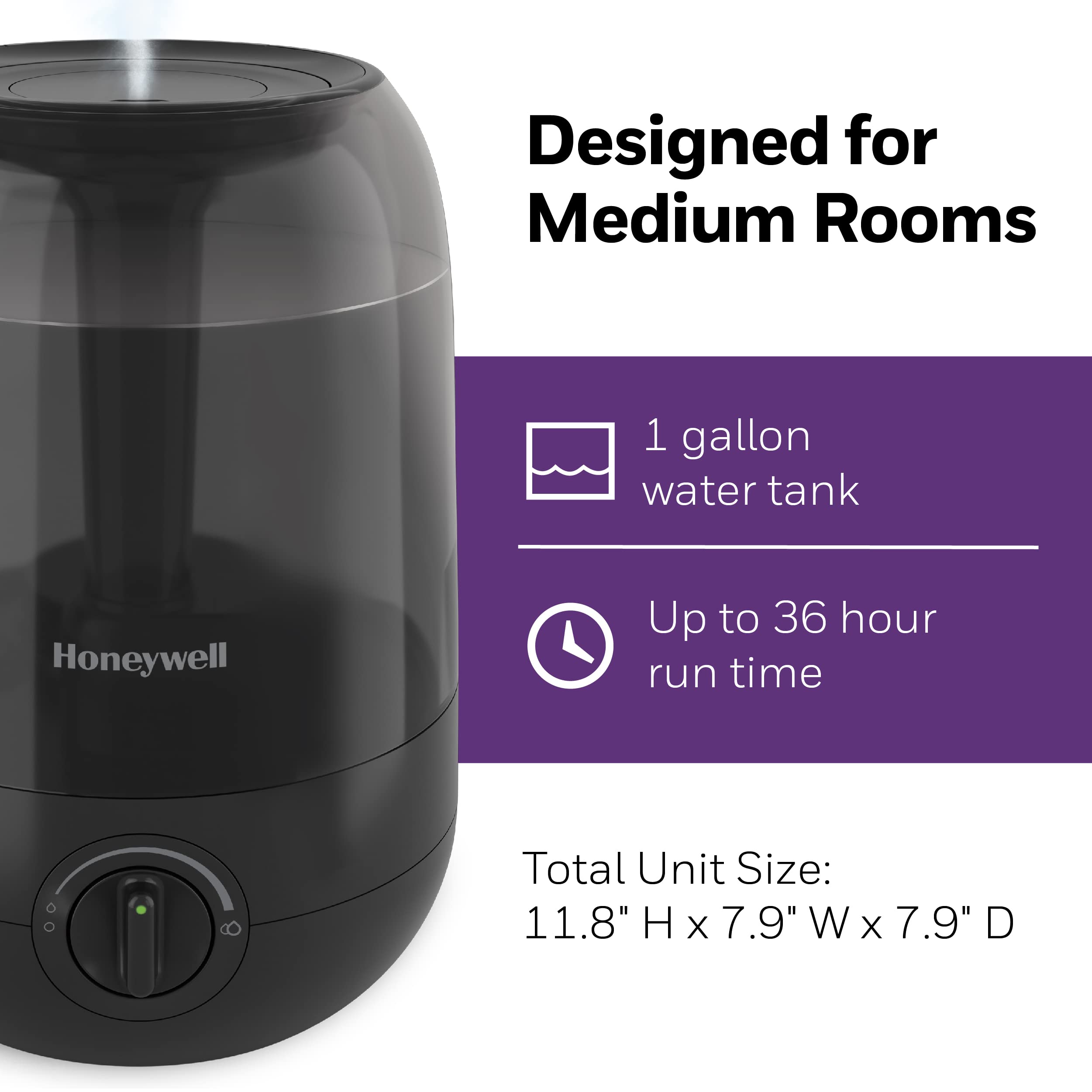 Foto 6 | Humidificador Cool Mist Honeywell Ultra Comfort Hul545b Negro - Venta Internacional.