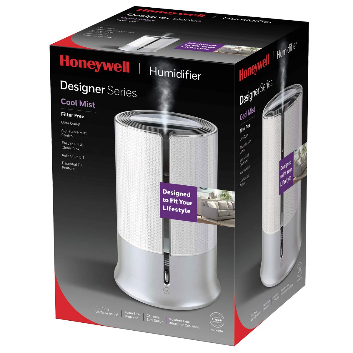 Foto 3 pulgar | Humidificador Honeywell Pur Designer Series Cool Mist White - Venta Internacional.