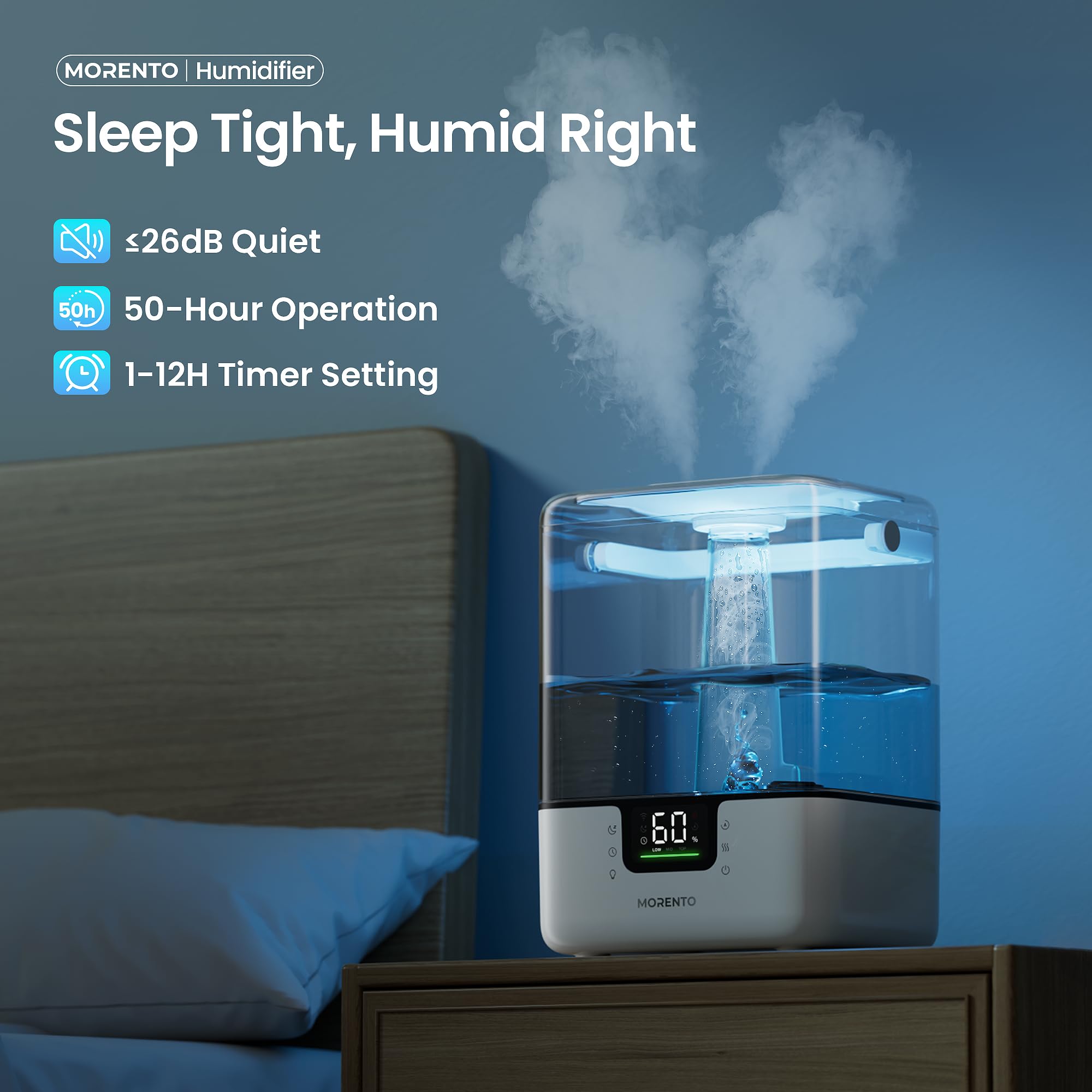 Foto 5 pulgar | Humidificador Inteligente Morento MR6W 6 L con Difusor de Aceites Esenciales - Venta Internacional