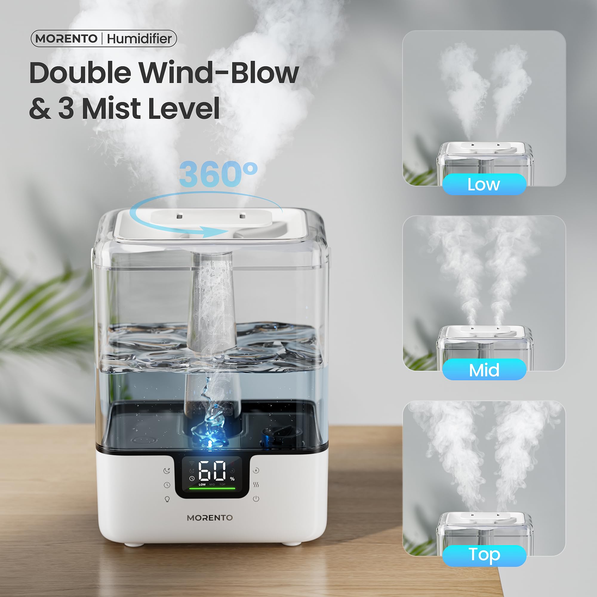 Foto 6 pulgar | Humidificador Inteligente Morento MR6W 6 L con Difusor de Aceites Esenciales - Venta Internacional