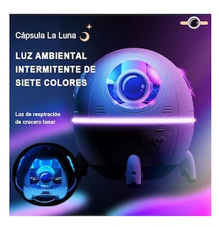 Foto 3 | Humidificador De Aire Silencioso Astronaut Space Capsule Rosa Palido