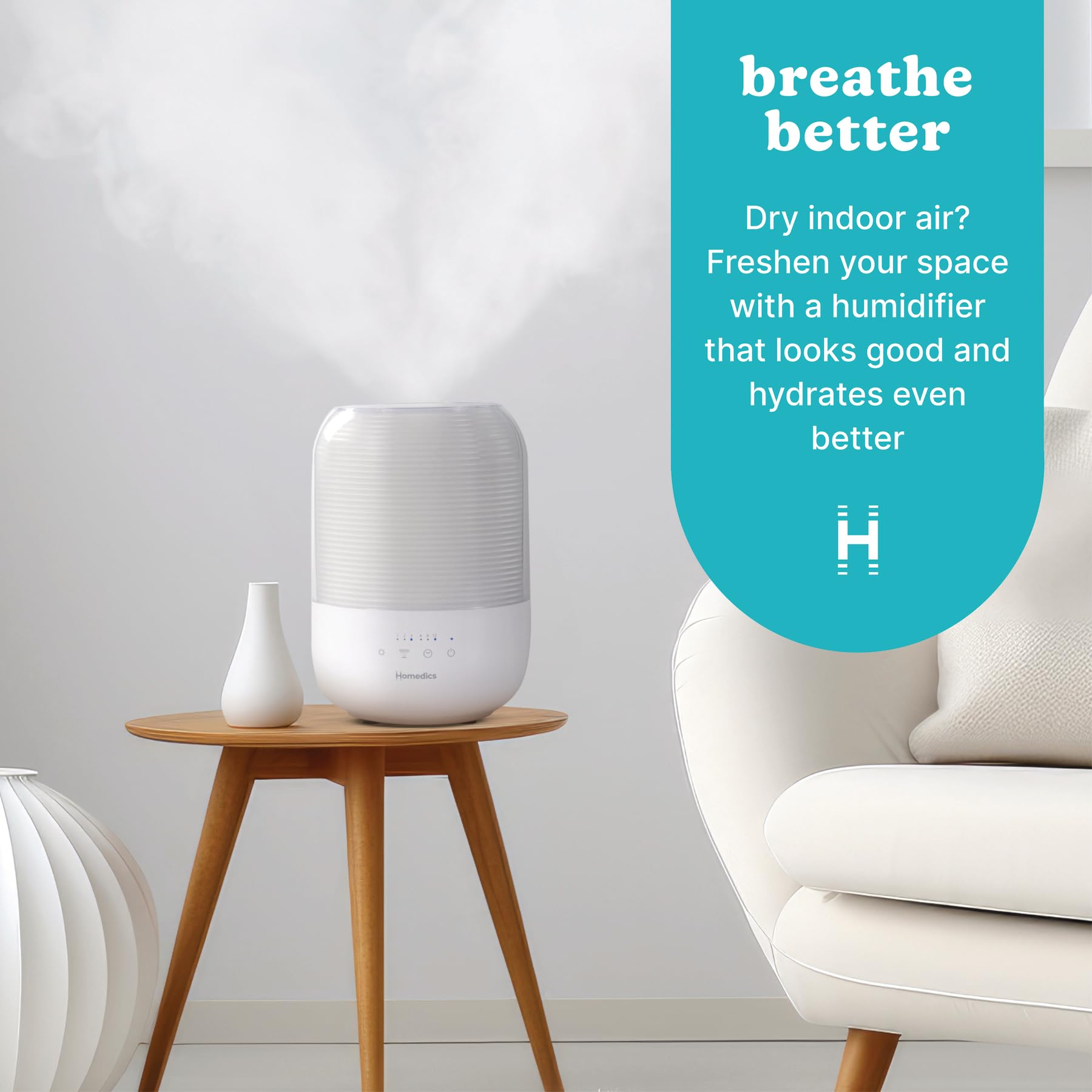 Foto 3 pulgar | Humidificador Ultrasónico Cool Mist Homedics, 3 Litros, Llenado Superior, 35 H - Venta Internacional.