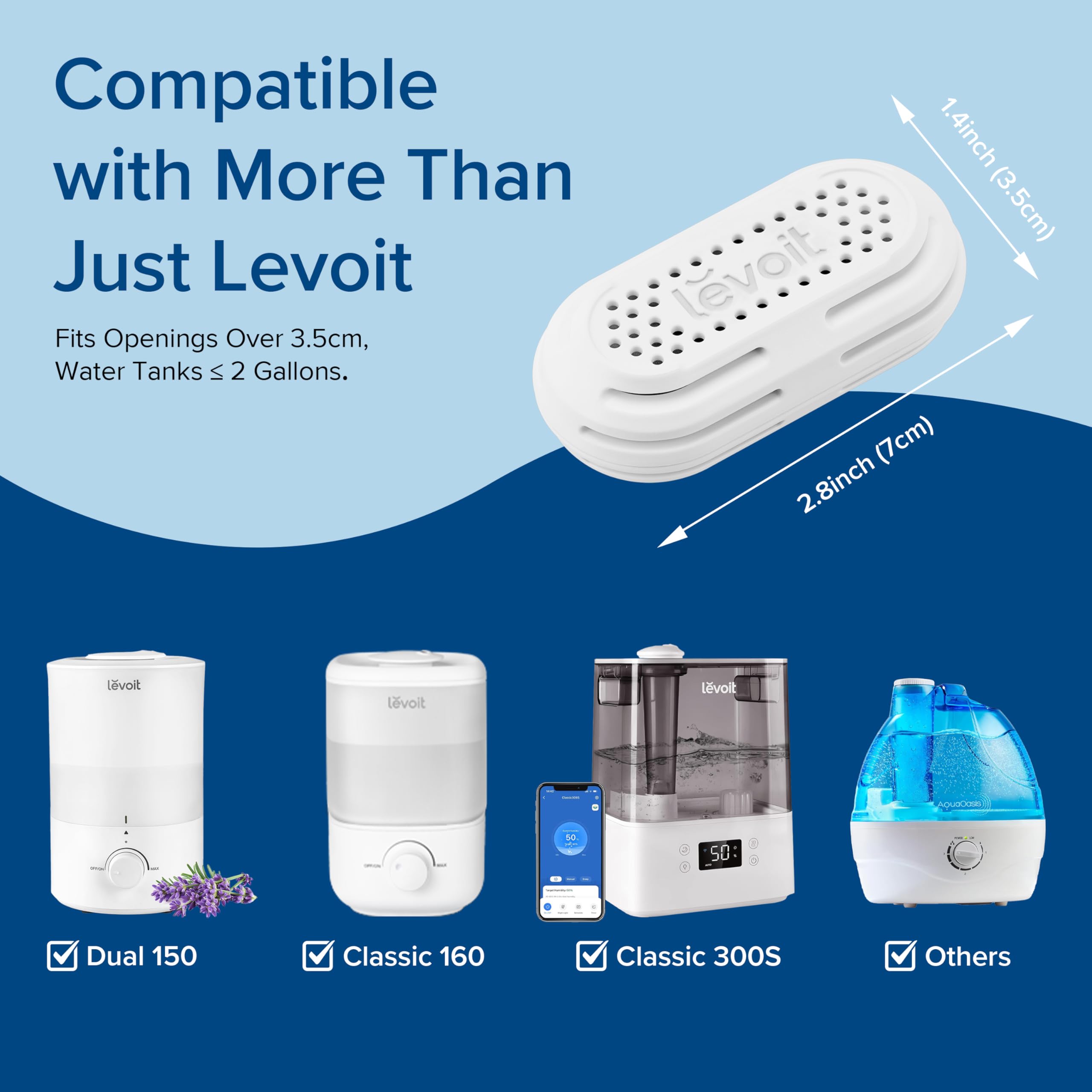 Foto 5 | Suavizador De Agua Y Humidificador Levoit, Paquete De 3, Compatible Con Todos Los Modelos - Venta Internacional.