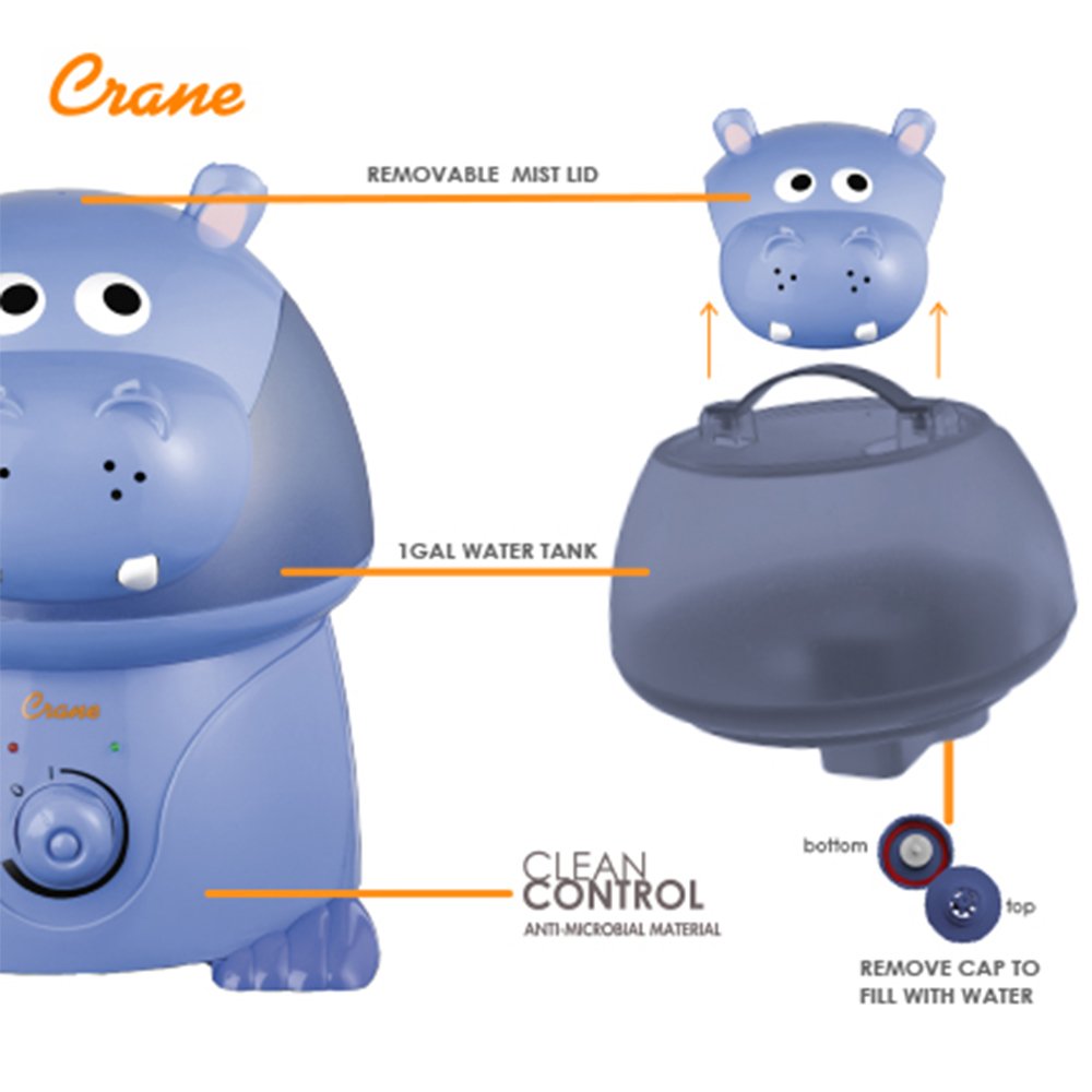 Foto 6 pulgar | Humidificador Crane Adorables Ultrasonic 3.8l Para Dormitorio Y Bebé - Venta Internacional.