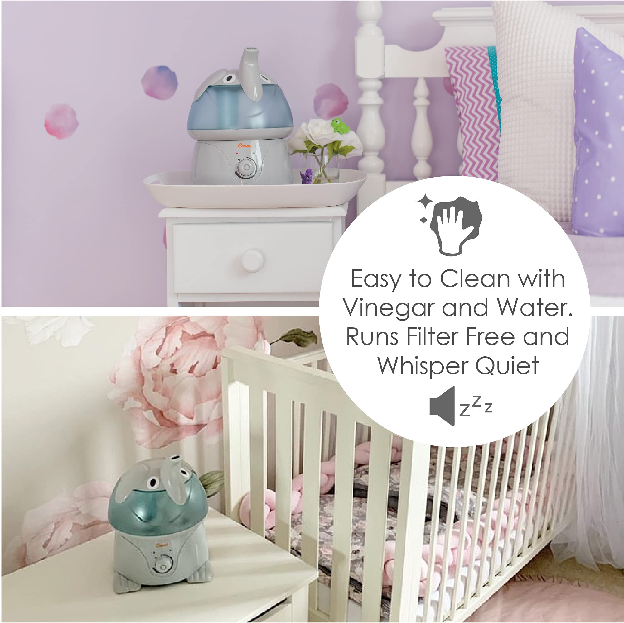 Foto 2 | Humidificador Crane Adorables Ultrasonic 3.8l Para Dormitorio Y Bebé - Venta Internacional.