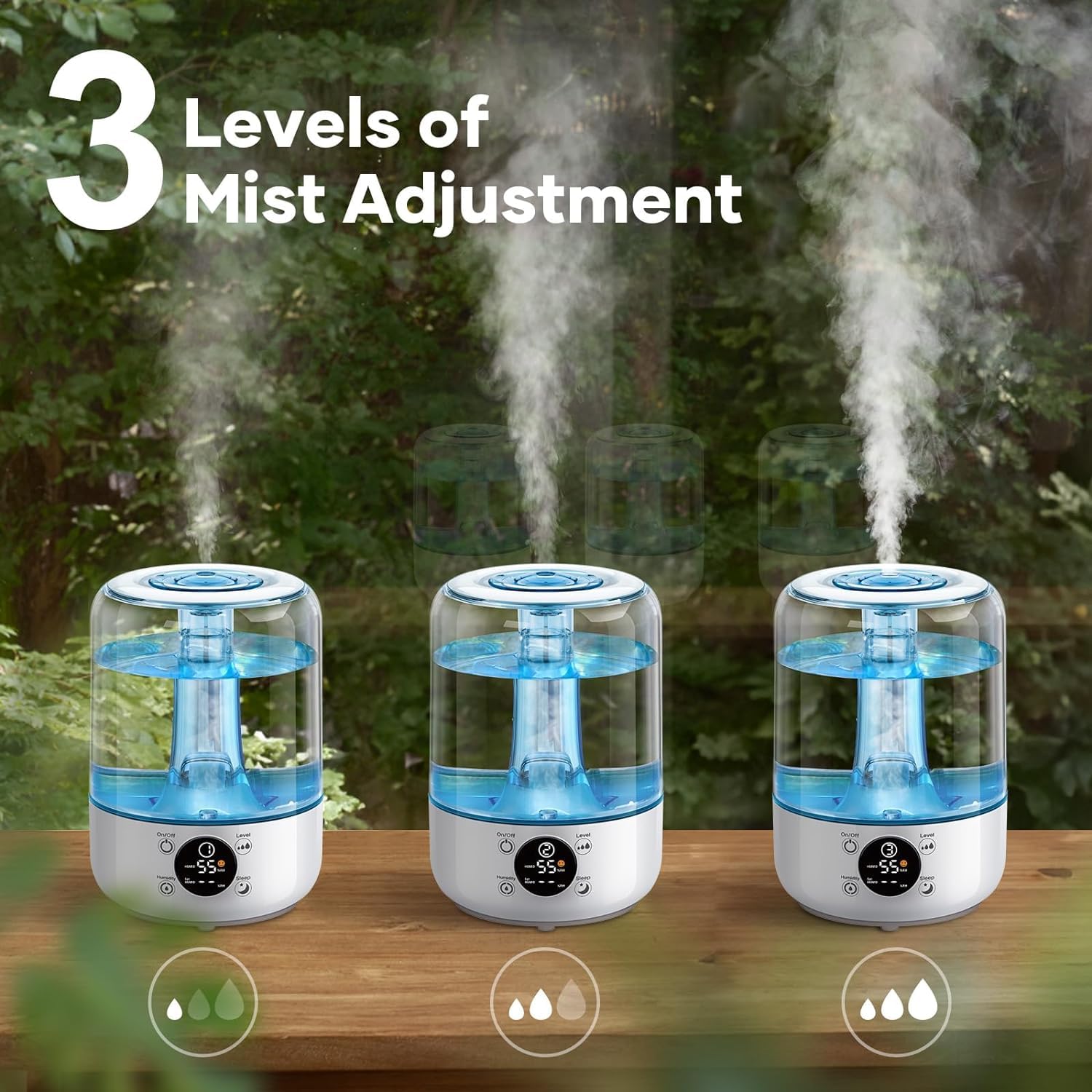 Foto 7 pulgar | Humidificador Hilife Ultrasonic Cool Mist 3l Para Dormitorio 30h - Venta Internacional.