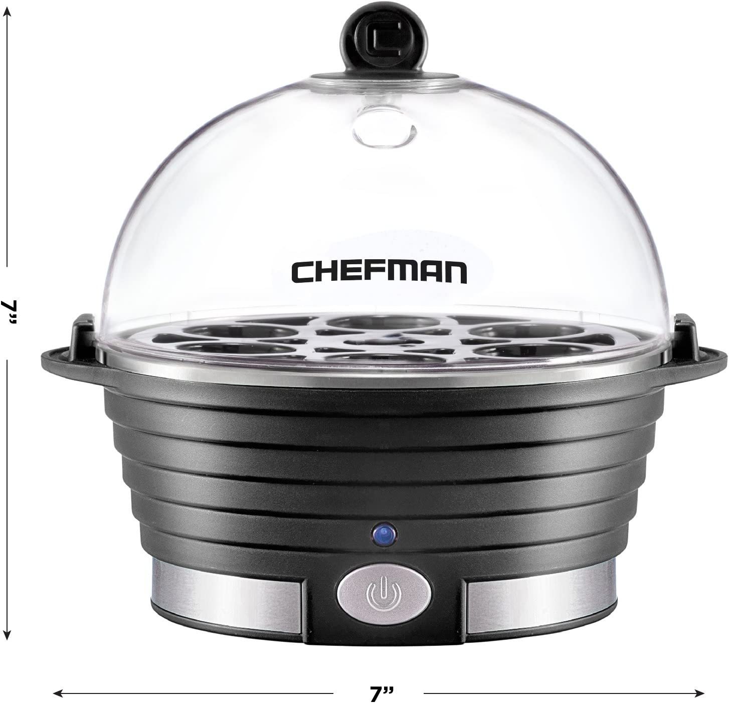 Foto 3 pulgar | Hervidor Eléctrico de Huevos Chefman Rj24-v2-black