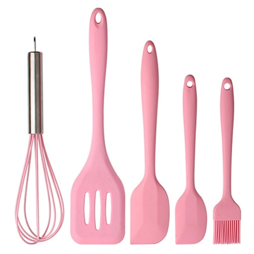 Foto 2 pulgar | Venta Internacional- Juego de Utensilios de Cocina HTTN Rosas 5 Piezas