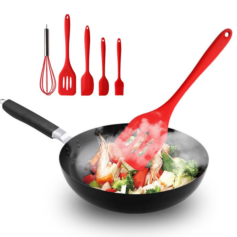 Foto 4 pulgar | Venta Internacional- Juego de Utensilios de Cocina HTTN Rojos 5 Piezas