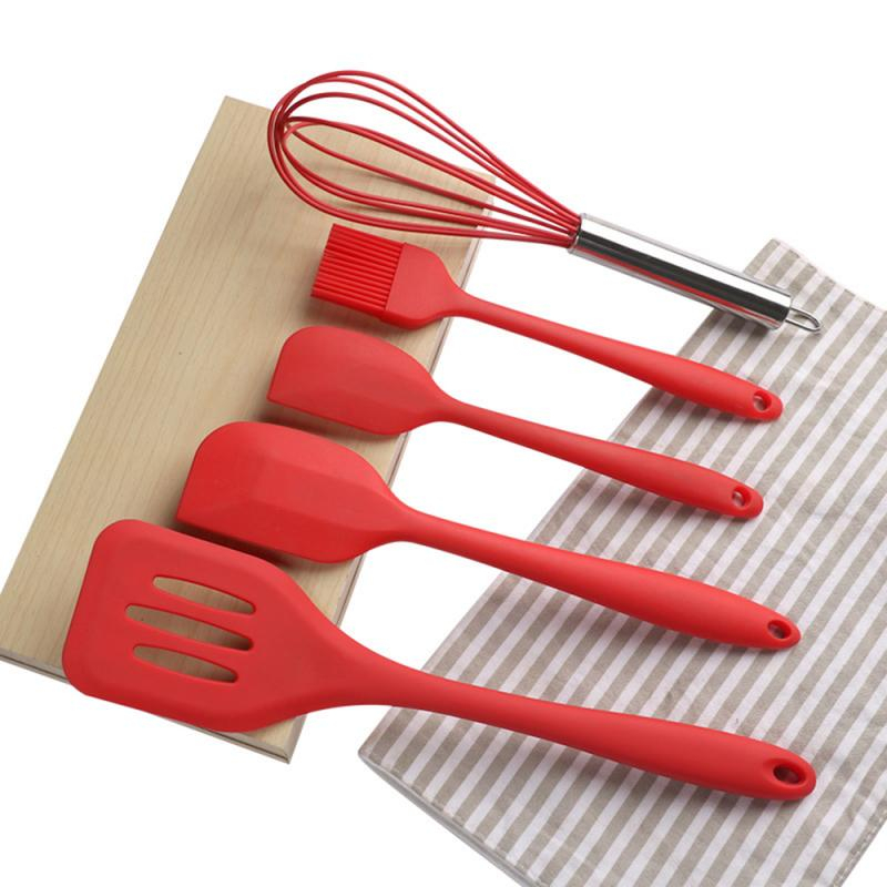 Foto 5 pulgar | Venta Internacional- Juego de Utensilios de Cocina HTTN Rojos 5 Piezas