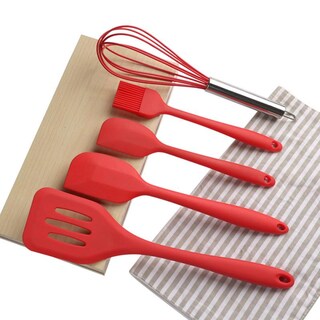 Foto 4 | Venta Internacional- Juego de Utensilios de Cocina HTTN Rojos 5 Piezas
