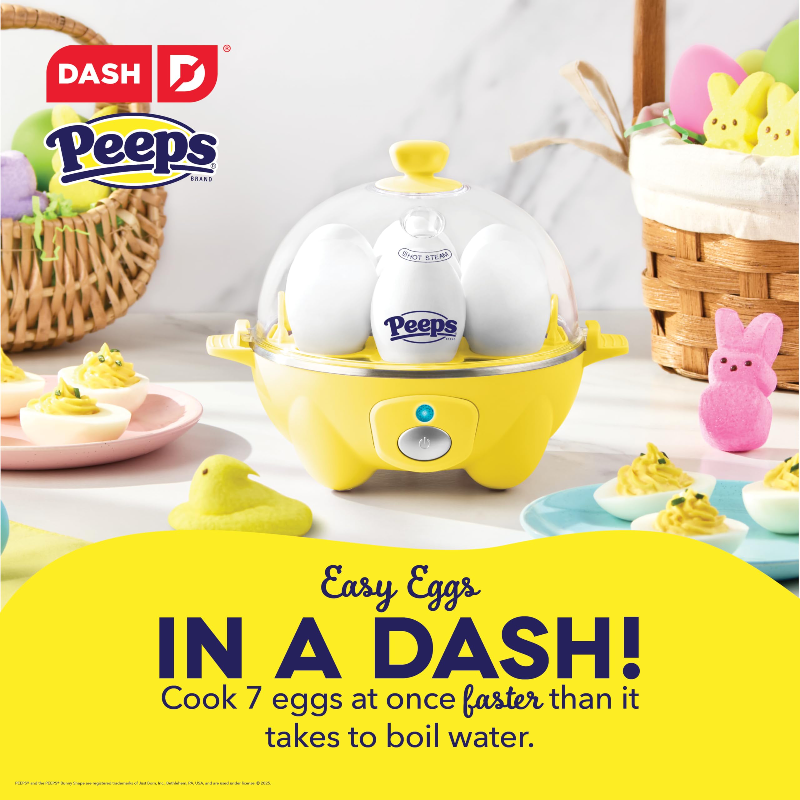 Foto 3 pulgar | Cocedor De Huevos Dash Peeps X Dash Chick Rapid Con Capacidad Para 7 Huevos - Venta Internacional.