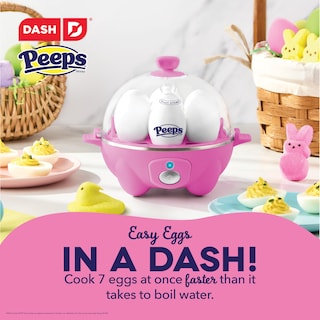 Foto 2 | Hervidor De Huevos Dash Peeps Bunny Rapid Con Capacidad Para 7 Huevos, Color Rosa - Venta Internacional.