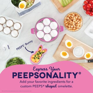 Foto 3 | Hervidor De Huevos Dash Peeps Bunny Rapid Con Capacidad Para 7 Huevos, Color Rosa - Venta Internacional.