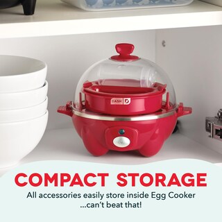 Foto 5 | Cocedor Eléctrico Para Huevos Dash Rapid Con Capacidad Para 7 Huevos, Color Rojo - Venta Internacional.