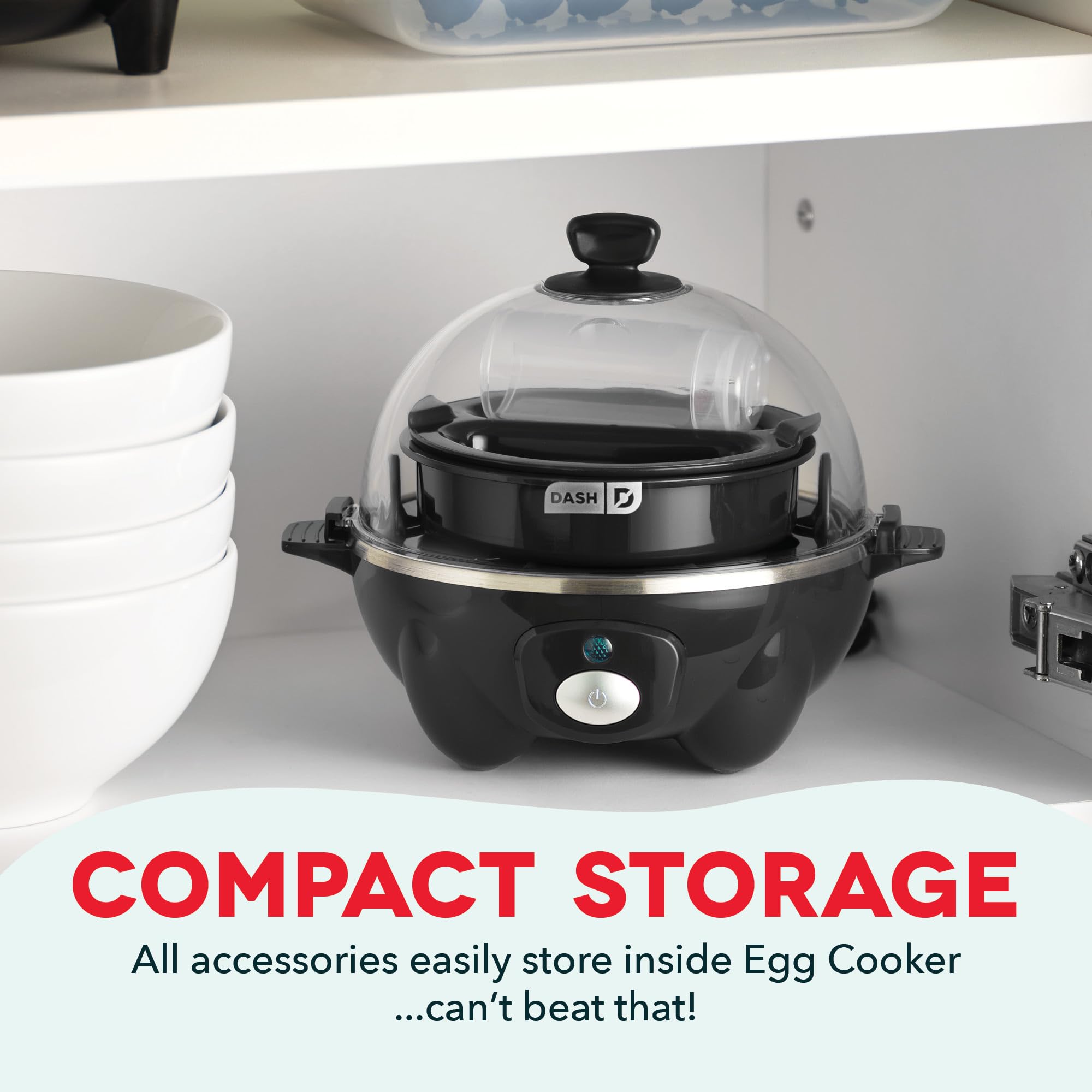 Foto 6 pulgar | Cocedor Eléctrico Para Huevos Dash Rapid Con Capacidad Para 7 Huevos, Negro - Venta Internacional.