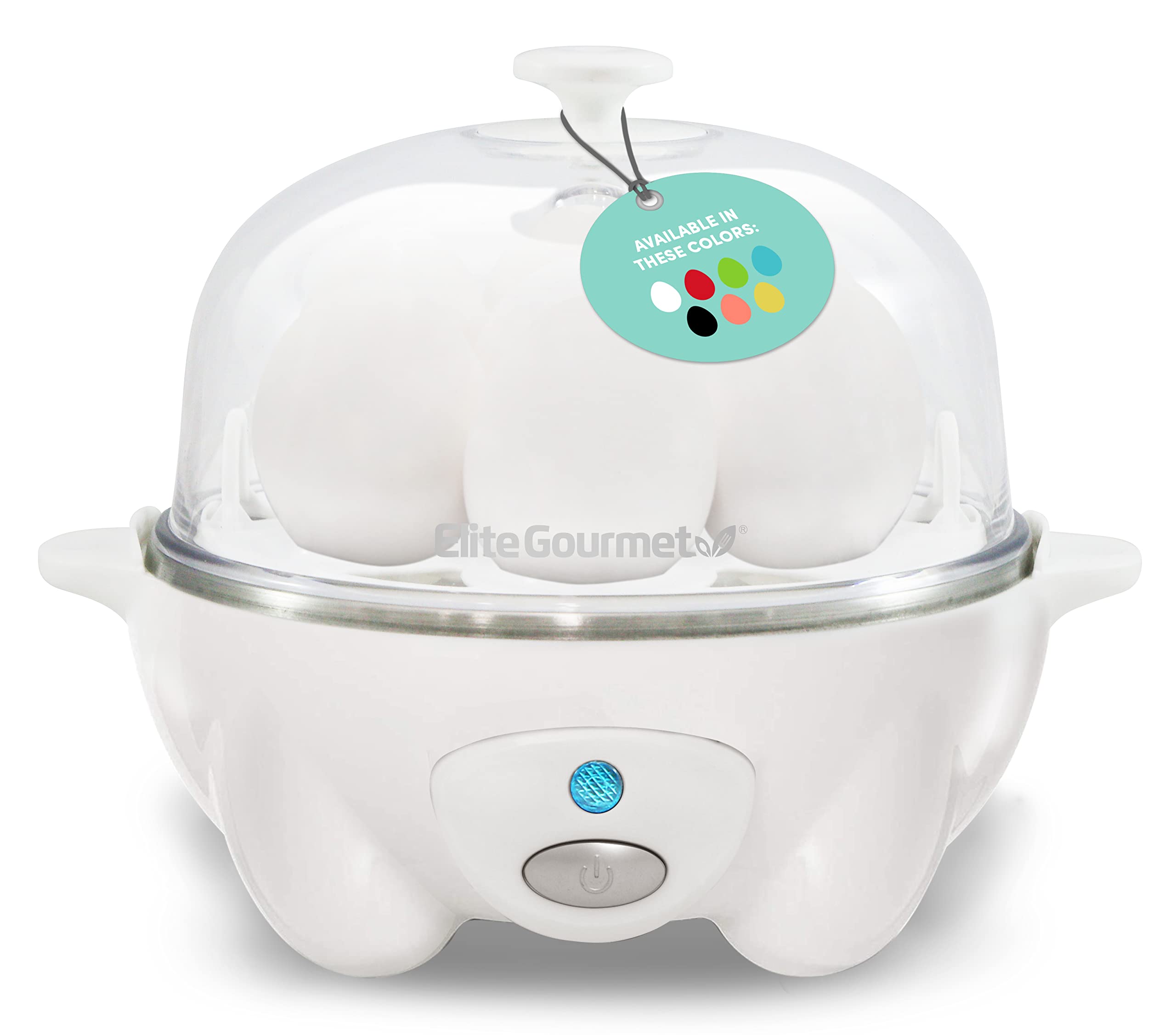 Cocedor De Huevos Elite Gourmet Egc-007##  Apagado Automático Rápido Para 7 Huevos - Venta Internacional.