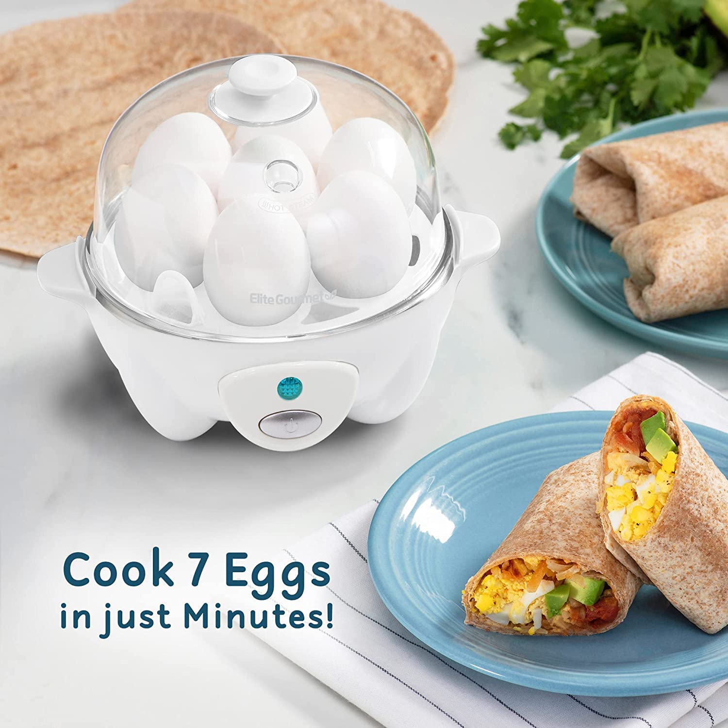 Foto 3 pulgar | Cocedor De Huevos Elite Gourmet Egc-007##  Apagado Automático Rápido Para 7 Huevos - Venta Internacional.