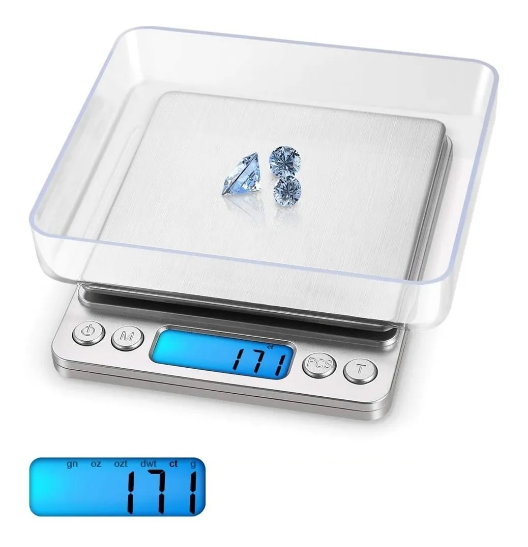 Báscula Mini Gramera Digital para Cocina/ Joyería 3kg x 0.1g /e