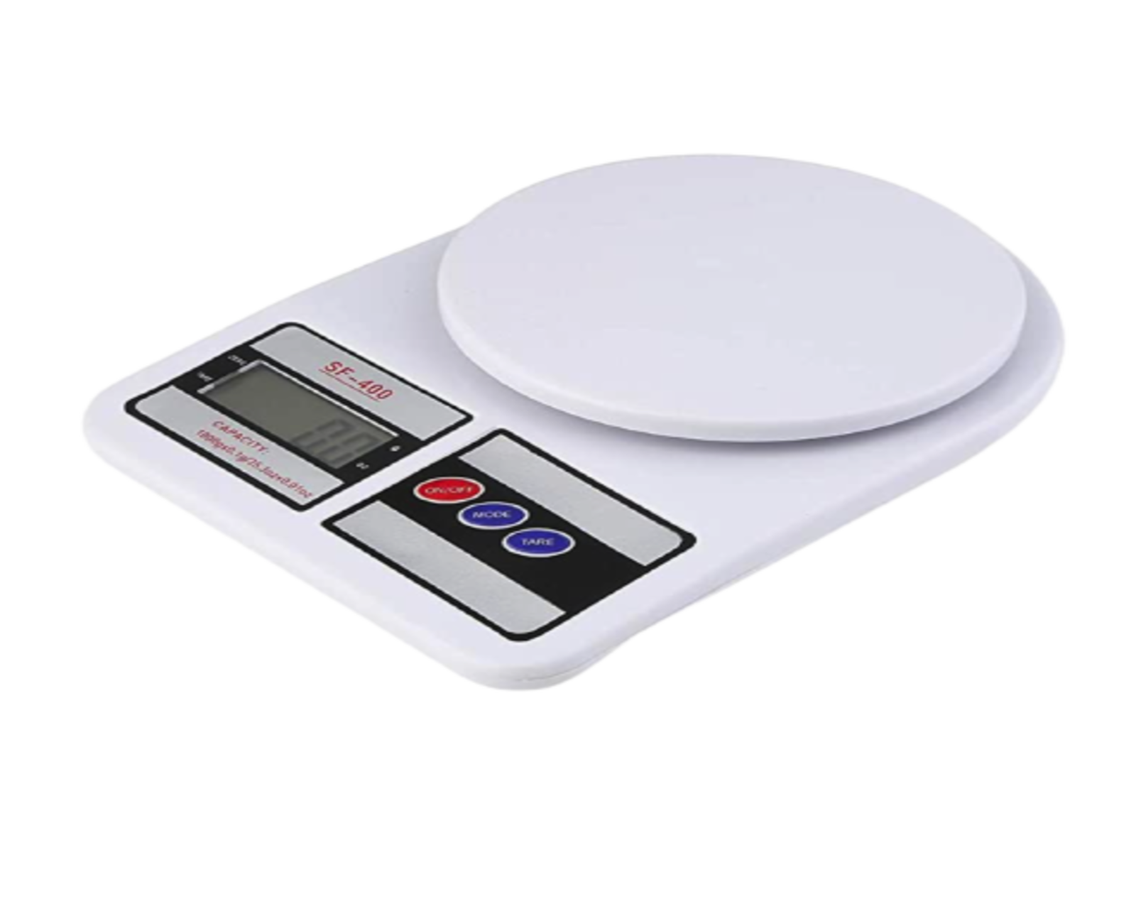 Bascula de Cocina Digital Waashit color Blanco Capacidad de 10 K