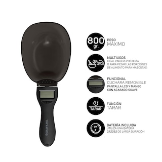 Foto 3 | Báscula de Cocina Taurus Meridian color Negro