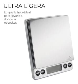 Foto 3 | Báscula Digital Para Cocina De Acero Inoxidable