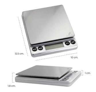 Foto 6 | Báscula Digital Para Cocina De Acero Inoxidable